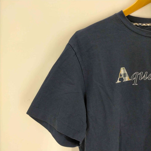 アクアスキュータム AQUASCUTUM ロゴクルーネックTシャツ レディース JPN:L