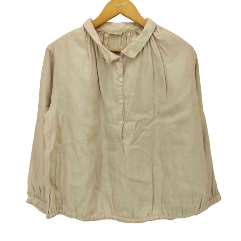 アルテポーベラ ARTE POVERA un prodotto giapponese Linen Gather Pullover リネン ギャザー プルオーバー スモック レディース