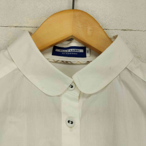 バーバリーブルーレーベル BURBERRY BLUE LABEL ロゴ刺繍シャツ レディース JPN:38