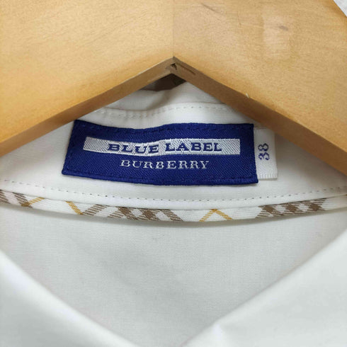 バーバリーブルーレーベル BURBERRY BLUE LABEL ロゴ刺繍シャツ レディース JPN:38