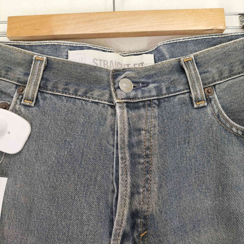 ギャップ Gap STRAIGHT FIT ブラックダメージデニム メンズ 33×30