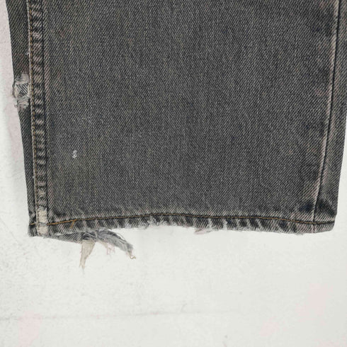 ギャップ Gap STRAIGHT FIT ブラックダメージデニム メンズ 33×30