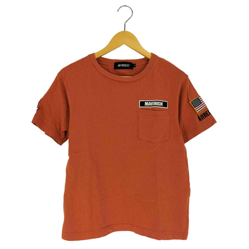アヴィレックス AVIREX POCKET TEE ワッペン ポケット Tシャツ メンズ import:M