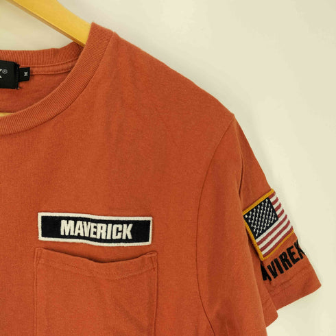 アヴィレックス AVIREX POCKET TEE ワッペン ポケット Tシャツ メンズ import:M