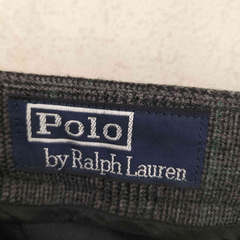 ポロバイラルフローレン Polo by RALPH LAUREN 90s チェック柄2タックウールスラックス メンズ