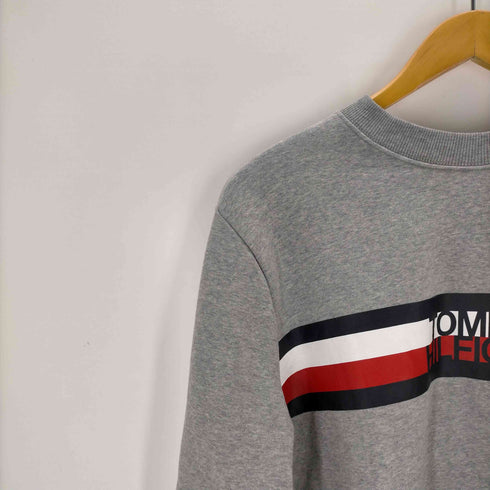 トミーヒルフィガー TOMMY HILFIGER フロントロゴ クルーネックスウェット メンズ JPN:XL