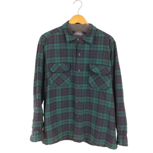 ペンドルトン PENDLETON 60S 開襟シャツ ブラックウォッチ メンズ JPN:L
