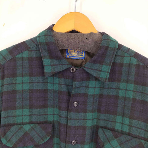 ペンドルトン PENDLETON 60S 開襟シャツ ブラックウォッチ メンズ JPN:L