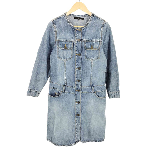 イザベルマラン ISABEL MARANT ノーカラー デニムワンピース レディース