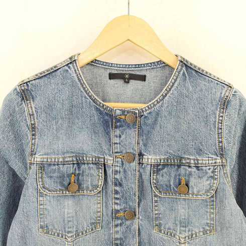 イザベルマラン ISABEL MARANT ノーカラー デニムワンピース レディース