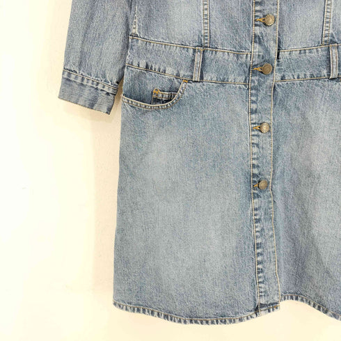 イザベルマラン ISABEL MARANT ノーカラー デニムワンピース レディース