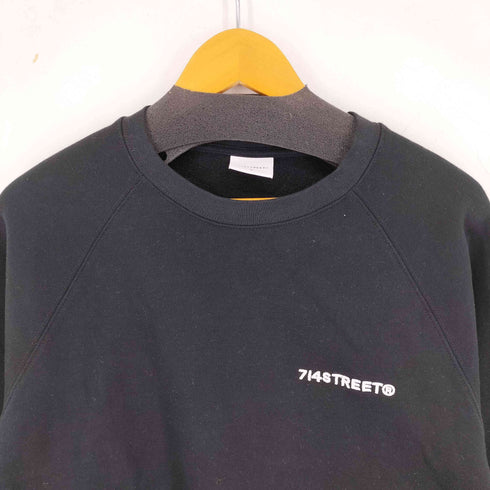 714STREET 胸元刺繍ラグランスウェット メンズ JPN:M