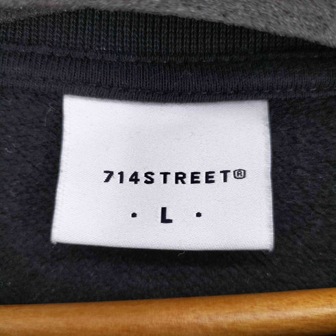 714STREET 胸元刺繍ラグランスウェット メンズ JPN:M
