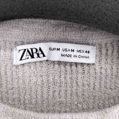 ザラ ZARA RUSTIC STRUCTURED SWEATER メンズ import:M