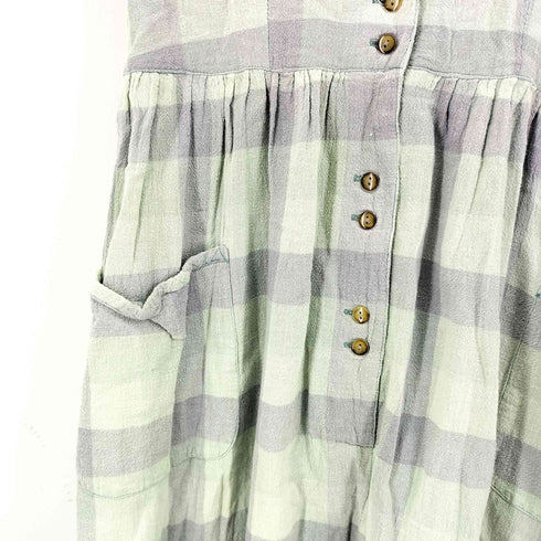 S/S チェック柄 ワンピース レディース