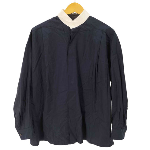 ズッカ ZUCCa ラウンドカラー 比翼シャツ メンズ JPN:M