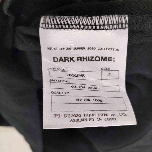 NILoS 20SS Julius t-shirt DARK RHIZOME グラフィック Tシャツ メンズ JPN:2