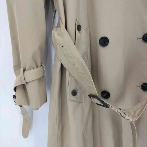 アクアスキュータム AQUASCUTUM CRAFTED IN ITALY 裏地チェック トレンチコート レディース 38R