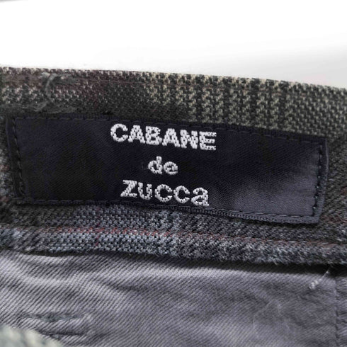 カバンドズッカ CABANE de ZUCCa Y2K グレンチェック 迷彩柄スラックス メンズ M
