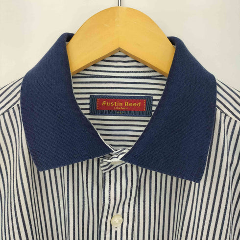 オースティンリード AUSTIN REED フロントポケット ストライプ S/S シャツ メンズ import:L