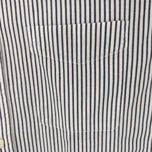 オースティンリード AUSTIN REED フロントポケット ストライプ S/S シャツ メンズ import:L