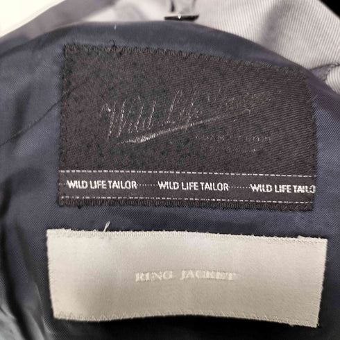 リングジャケット RING JACKET Wild Life Tailor ウール モヘヤ 2B テーラード ジャケット 裏地 背抜き メンズ JPN:48