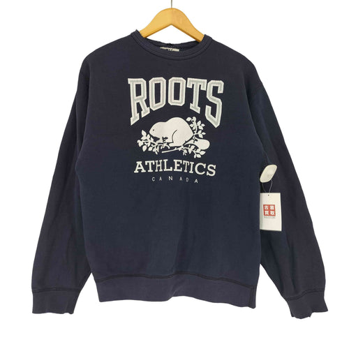 ROOTS HEAVY COTTON フロントプリントクルーネックスウェット メンズ JPN:M