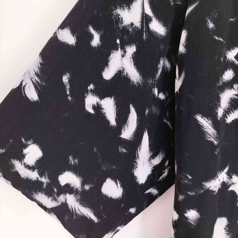 ラッドミュージシャン LAD MUSICIAN 18SS DECHINE BIG S/S SHIRT INKJET FEATHER デシン ビッグ ショートスリーブ シャツ フェザー 総柄 メンズ JPN:44