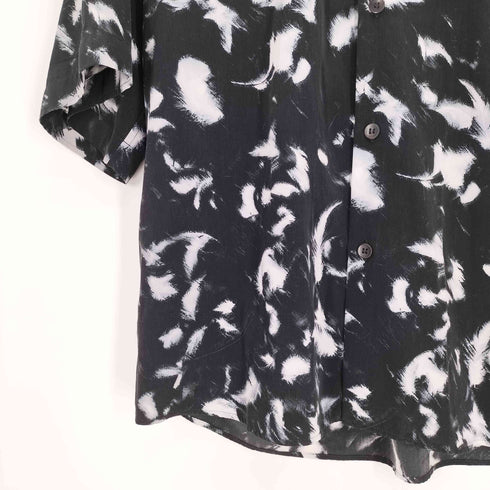 ラッドミュージシャン LAD MUSICIAN 18SS DECHINE BIG S/S SHIRT INKJET FEATHER デシン ビッグ ショートスリーブ シャツ フェザー 総柄 メンズ JPN:44