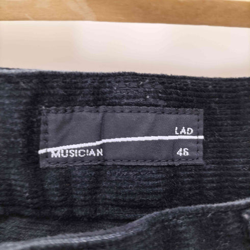ラッドミュージシャン LAD MUSICIAN 14AW 革パッチ ジップフライ コーデュロイ スキニー パンツ メンズ JPN:46