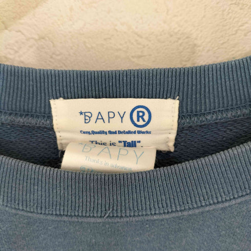 アベイシングエイプ BAPE by A BATHING APE BAPY CHIMP-GIRL スウェット レディース