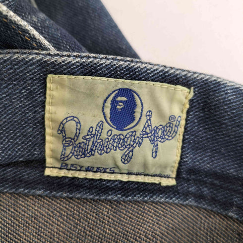 アベイシングエイプ A BATHING APE 90S NIGO期 ラングラータグ デニムパンツ メンズ JPN:L