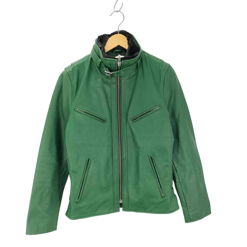 リューグーレザーズ Liugoo Leathers 襟ファー カウレザージャケット メンズ JPN:M