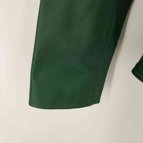 リューグーレザーズ Liugoo Leathers 襟ファー カウレザージャケット メンズ JPN:M
