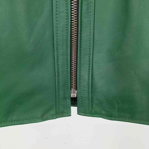 リューグーレザーズ Liugoo Leathers 襟ファー カウレザージャケット メンズ JPN:M
