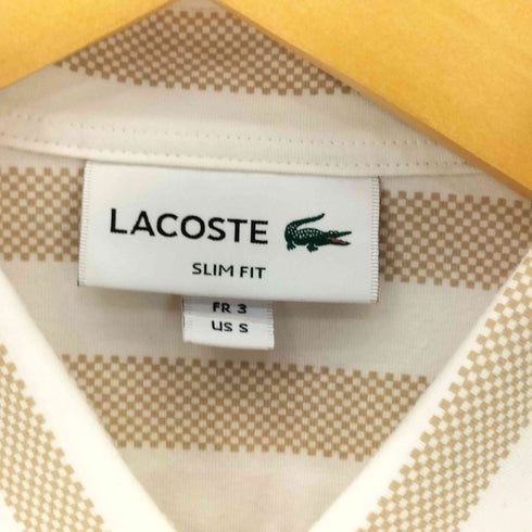 ラコステ LACOSTE ストライプ S/S BDシャツ メンズ import:S