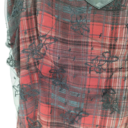 UNIGREE シアーチェックスタッズキャミワンピース レディース