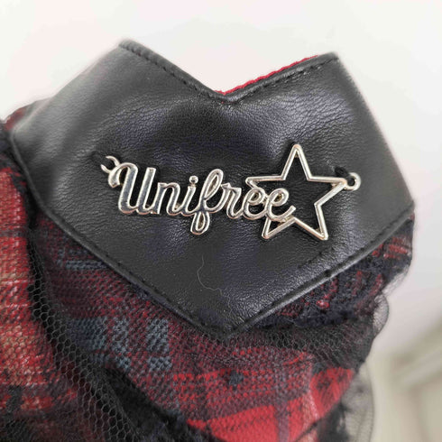 UNIGREE シアーチェックスタッズキャミワンピース レディース