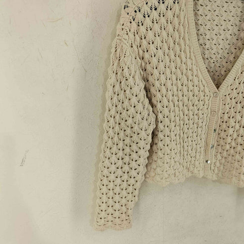 ザラ ZARA かぎ編みカーディガン レディース import:S