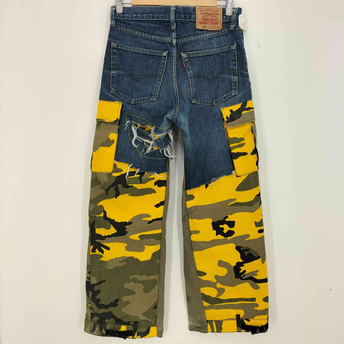 リーバイス Levis 533 リメイク カモフラージュ柄 ドッキング バギー デニムカーゴパンツ メンズ W31/L32