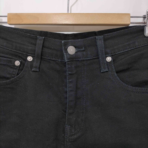 リーバイス Levis LEVI'S PREMIUM 502 レギュラー テーパード ストレッチブラックデニムパンツ メンズ W31L32