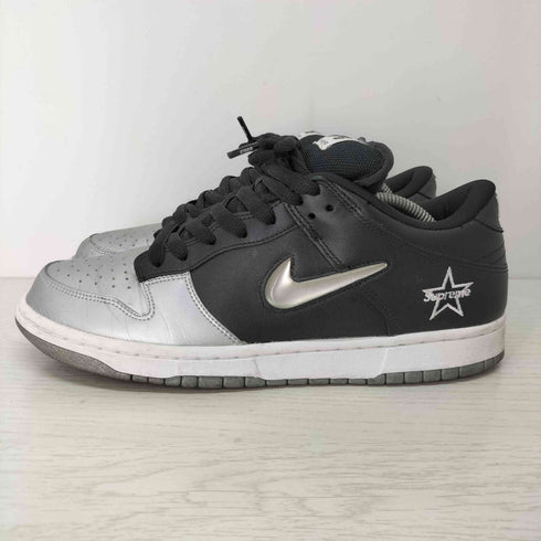 シュプリーム Supreme 19AW Dunk Low Metallic Silver/Black メンズ JPN:28