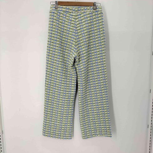 ザラ ZARA ワイドレッグジャガードパンツ レディース JPN:L