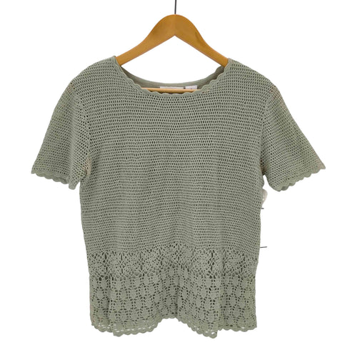 クラフトアンドバロー Croft&Barrow メッシュカットソー レディース JPN:S