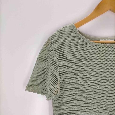 クラフトアンドバロー Croft&Barrow メッシュカットソー レディース JPN:S