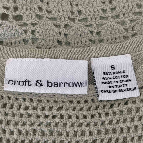 クラフトアンドバロー Croft&Barrow メッシュカットソー レディース JPN:S
