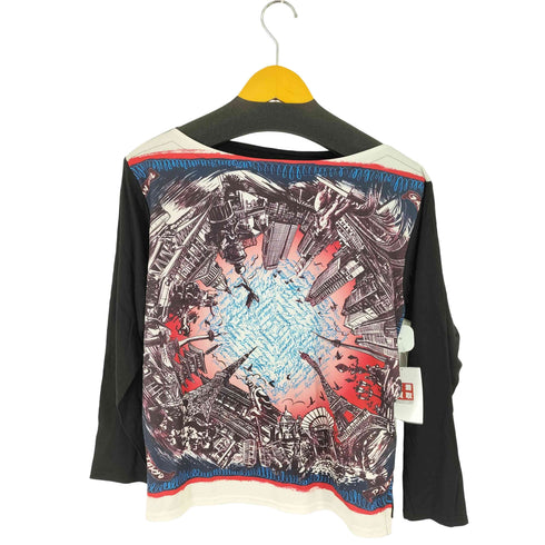 ジャンポールゴルチエセットプルミエ Jean Paul GAULTIER for SEPT PREMIERES 総柄 L/S カットソー レディース JPN:38
