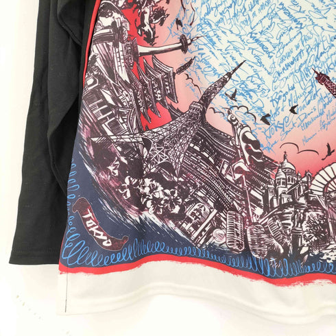 ジャンポールゴルチエセットプルミエ Jean Paul GAULTIER for SEPT PREMIERES 総柄 L/S カットソー レディース JPN:38