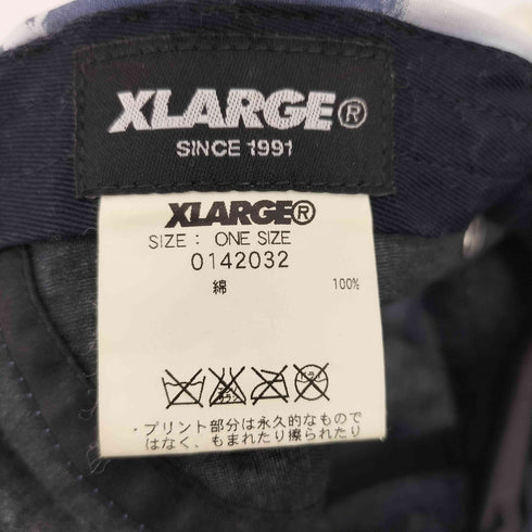 エクストララージ XLARGE 総柄 ロゴ刺繍 ジェットキャップ メンズ ONE SIZE