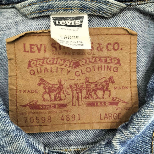 リーバイス Levis 70598-4891 デカパッチデニムジャケット メンズ L